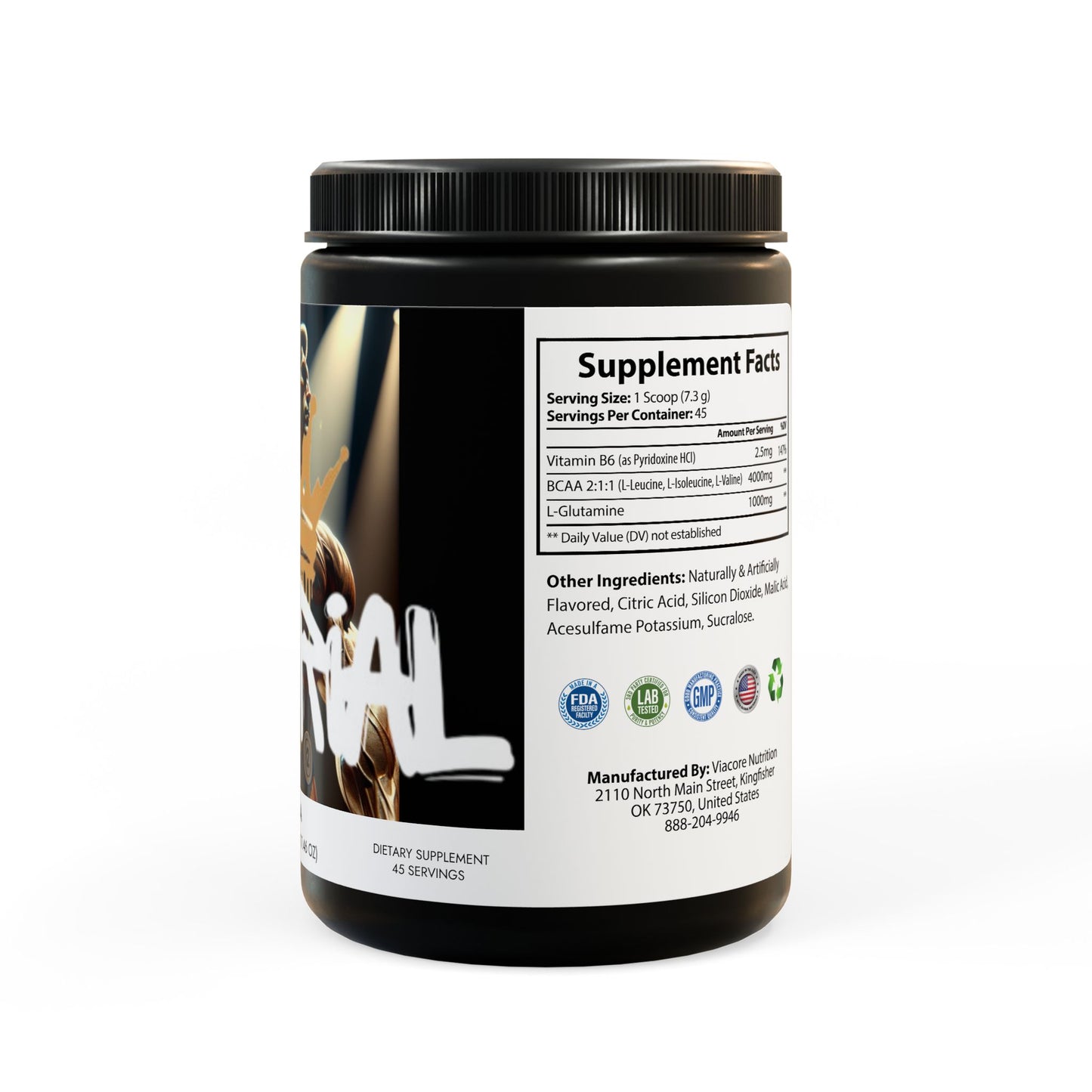BCAA Supplement, Watermelon (325g, 11.46oz, 45 servings)